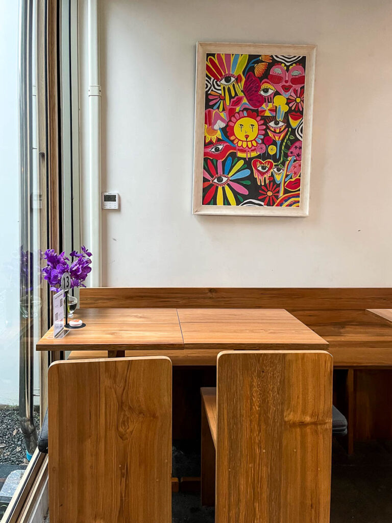 The interior of Vaanaa Cafe &amp; Bistro, Chiang Mai, Thailand