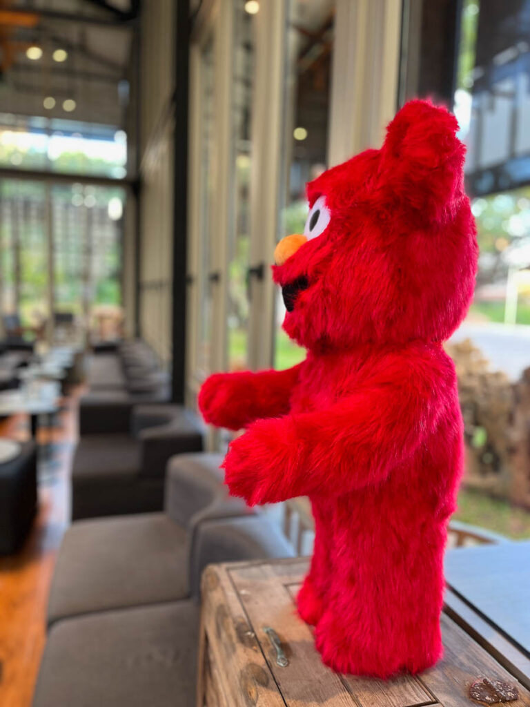 Bearbrick collectables at Vaanaa Cafe &amp; Bistro, Chiang Mai, Thailand