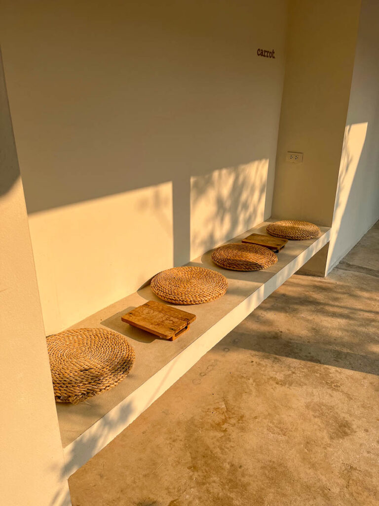 The Japanese courtyard at Carrot Coffee CNX, Chiang Mai, Thailand