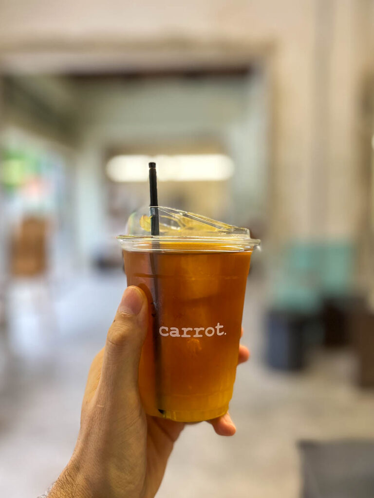 From the menu at Carrot Coffee CNX, Chiang Mai, Thailand