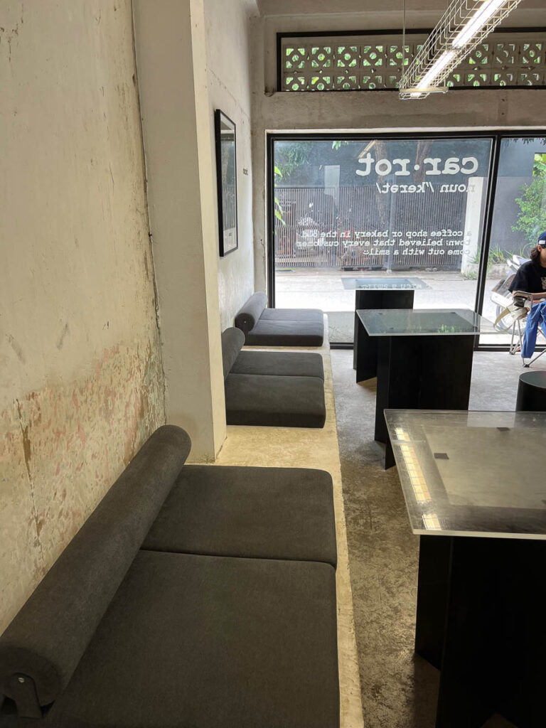 The interior of Carrot Coffee CNX, Chiang Mai, Thailand
