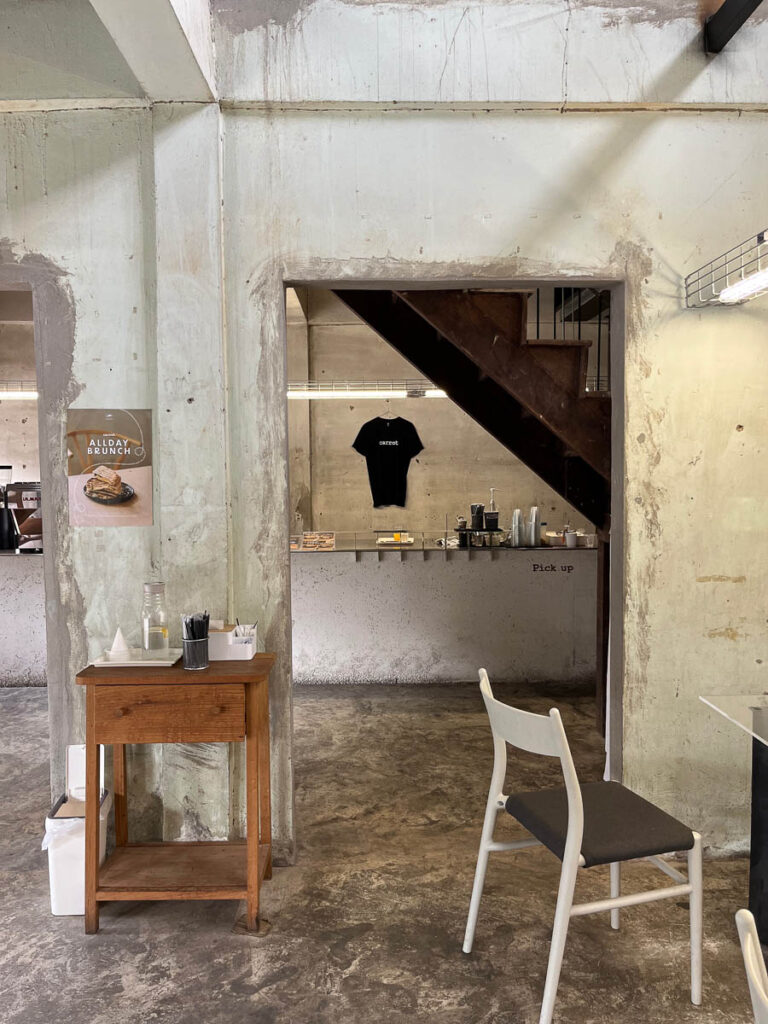 The interior of Carrot Coffee CNX, Chiang Mai, Thailand