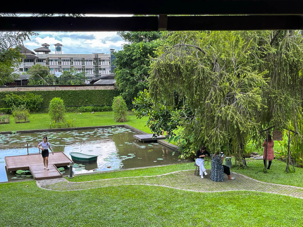 The gardens at Early Owls, Chiang Mai, Thailand