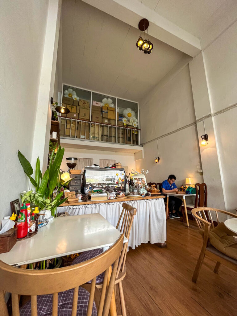 The interior of Sun Rays Cafe, Chiang Mai, Thailand