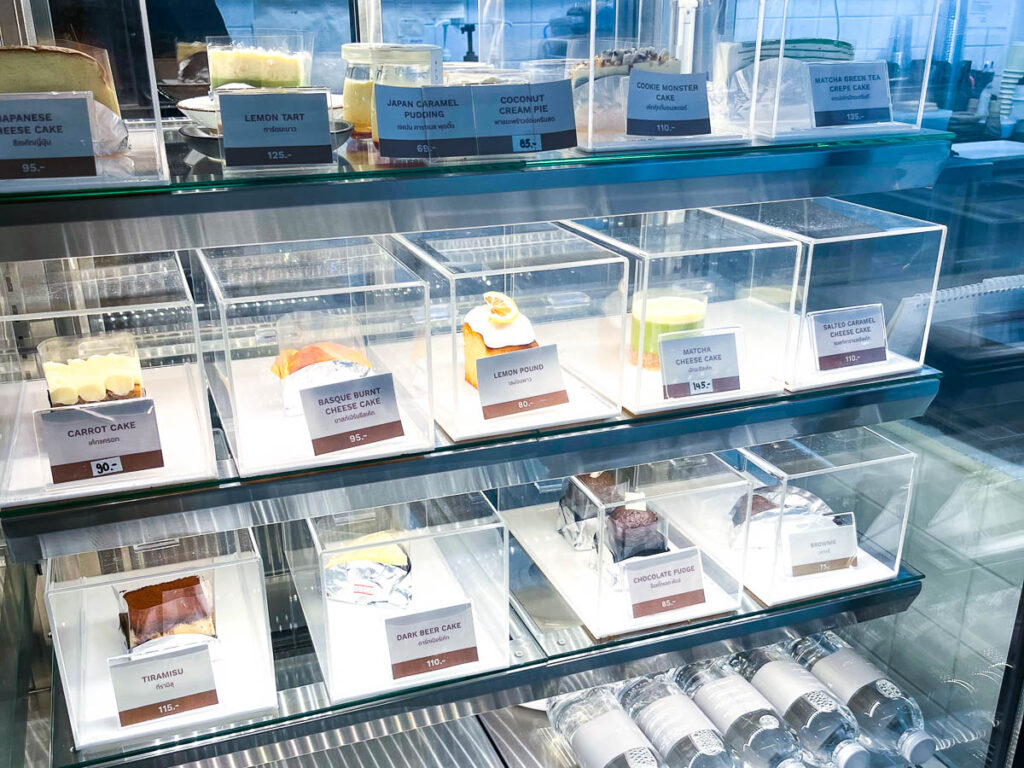 Cake selection at The Barisotel by Baristro, Chiang Mai, Thailand