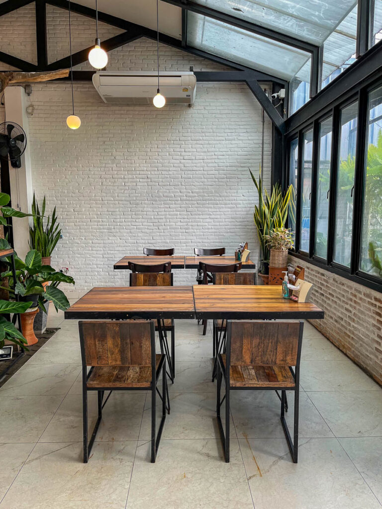 The interior of The Salad Concept (Nimman), Chiang Mai, Thailand