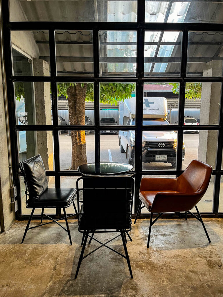 The interior of The Baristro At Train Station, Chiang Mai, Thailand