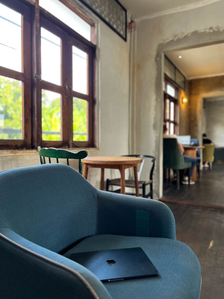 Upstairs at Carrot Coffee CNX, Chiang Mai, Thailand