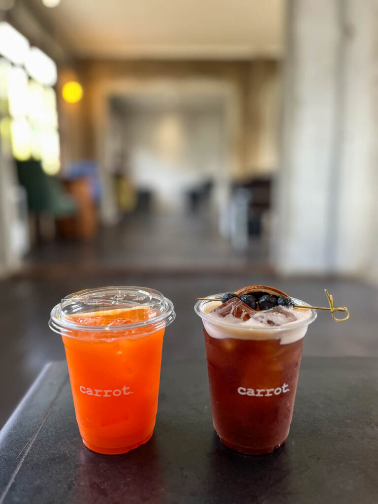 From the menu at Carrot Coffee CNX, Chiang Mai, Thailand