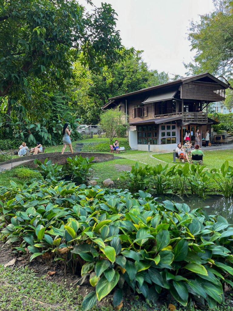 The gardens at Early Owls, Chiang Mai, Thailand