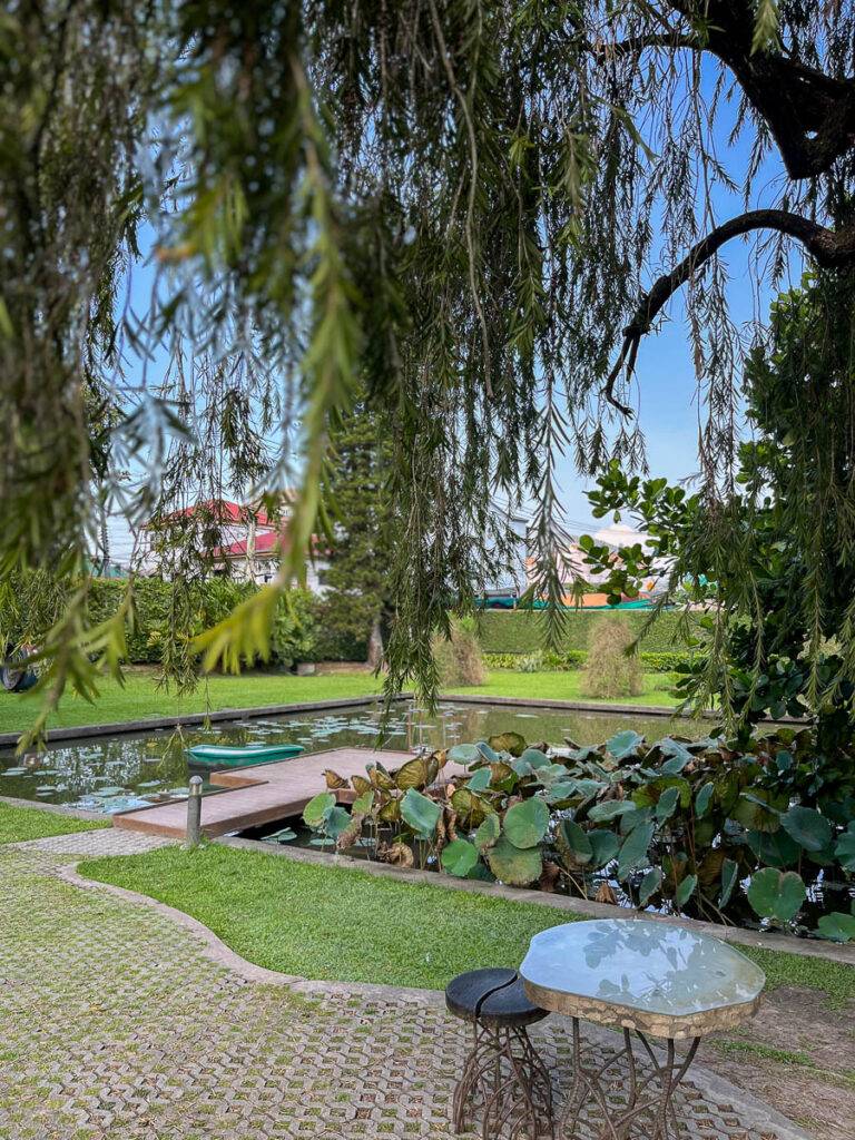 The gardens at Early Owls, Chiang Mai, Thailand