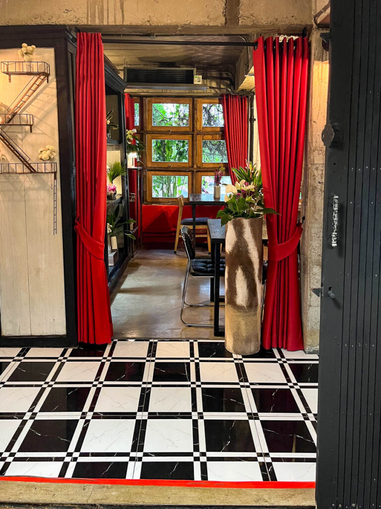 The interior of WOO Cafe, Chiang Mai, Thailand