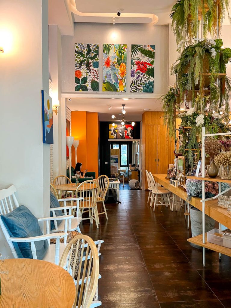 The interior of Caramellow Cafe, Chiang Mai, Thailand