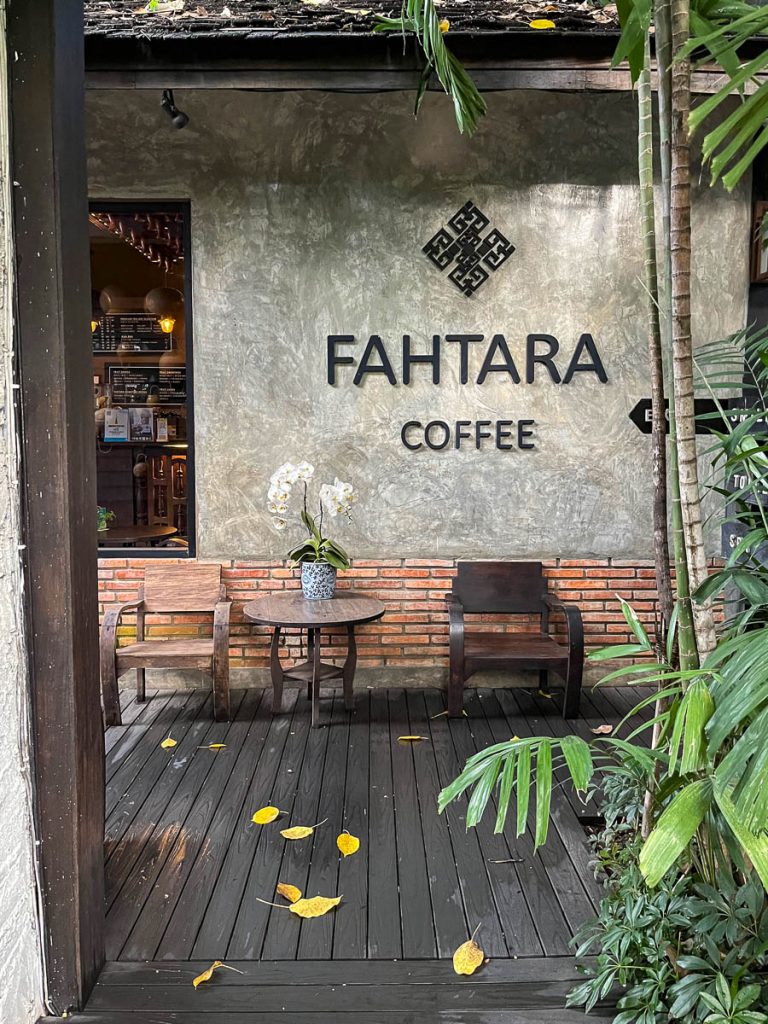 Outside at Fahtara Coffee, Chiang Mai, Thailand