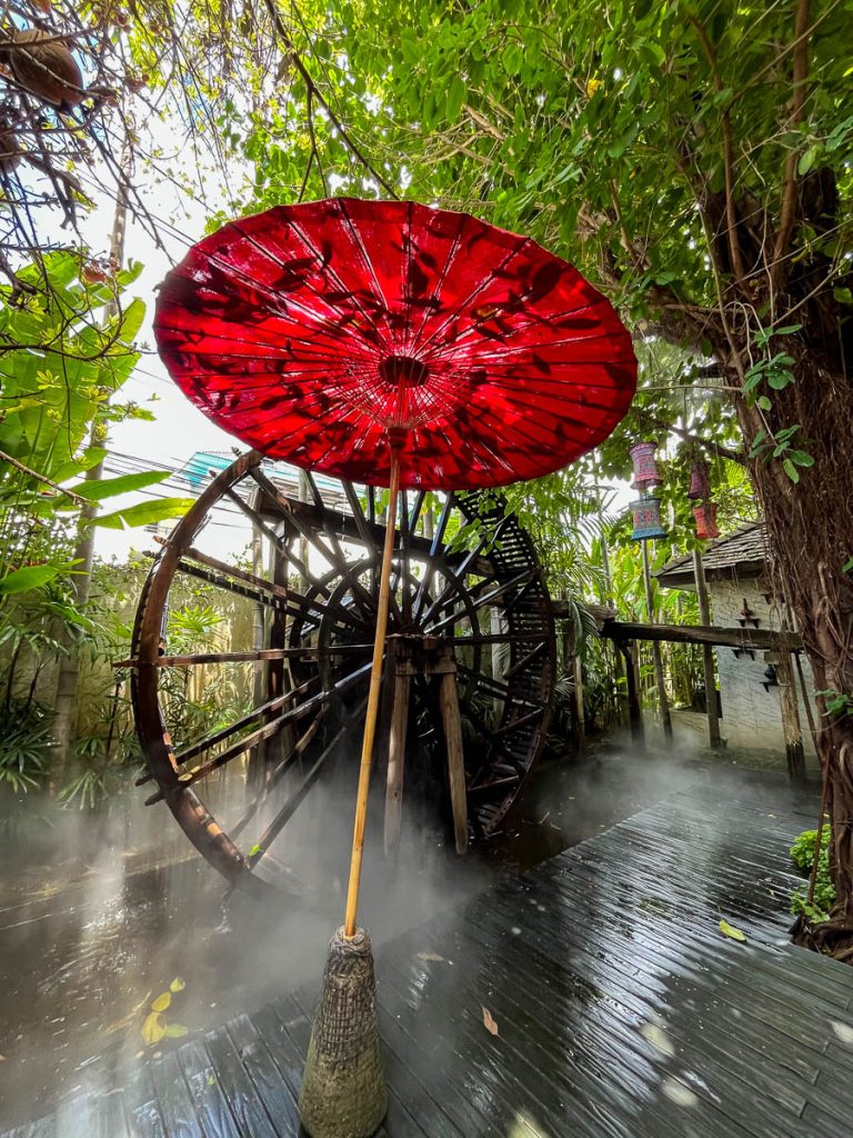 Fahtara Coffee’s mesmerising water wheel