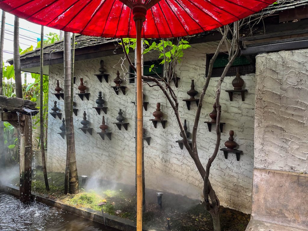 Outside at Fahtara Coffee, Chiang Mai, Thailand