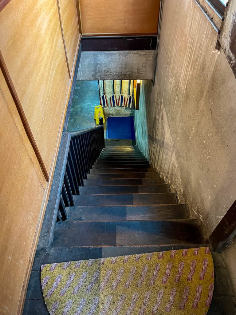 Stairs to Building A + Me&amp;Bacon, Chiang Mai, Thailand