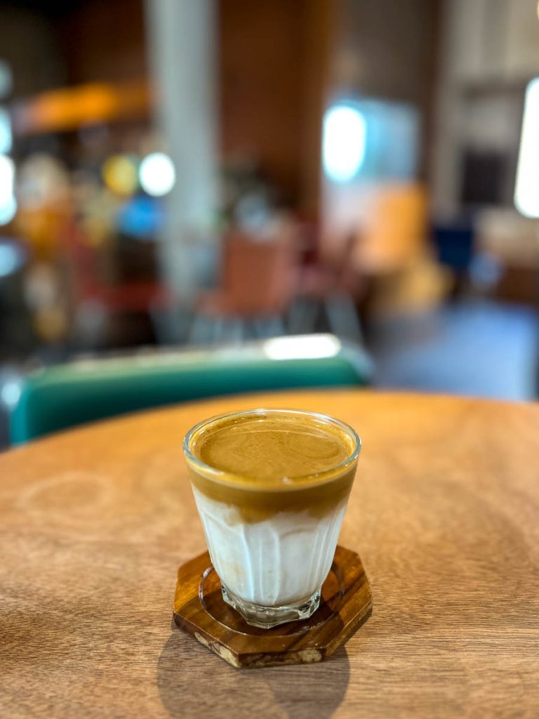 Building A’s signature 2477 Dirty Coffee: smooth, strong, and a must-try