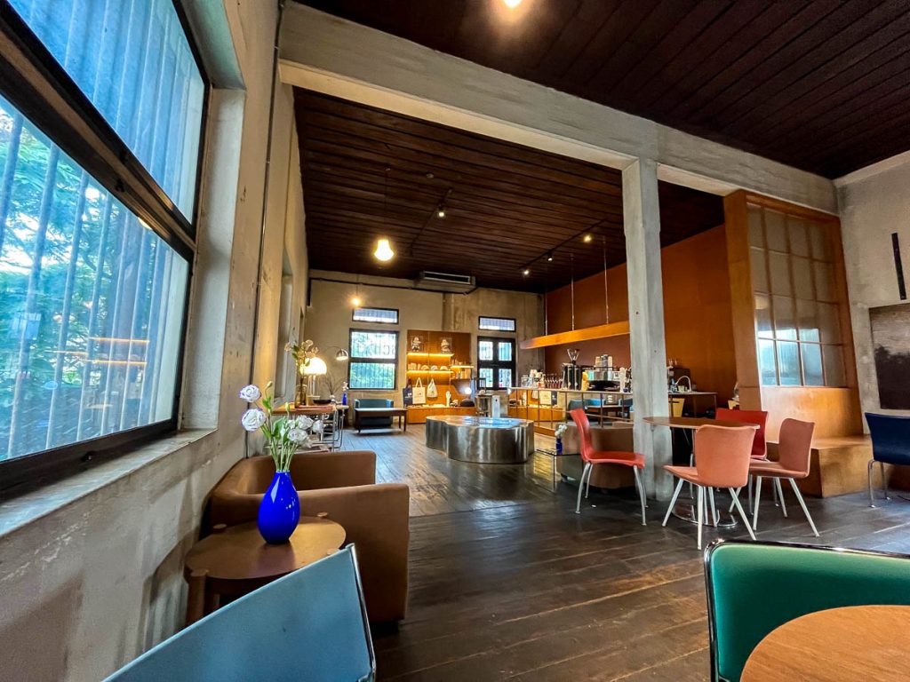 The interior of Building A