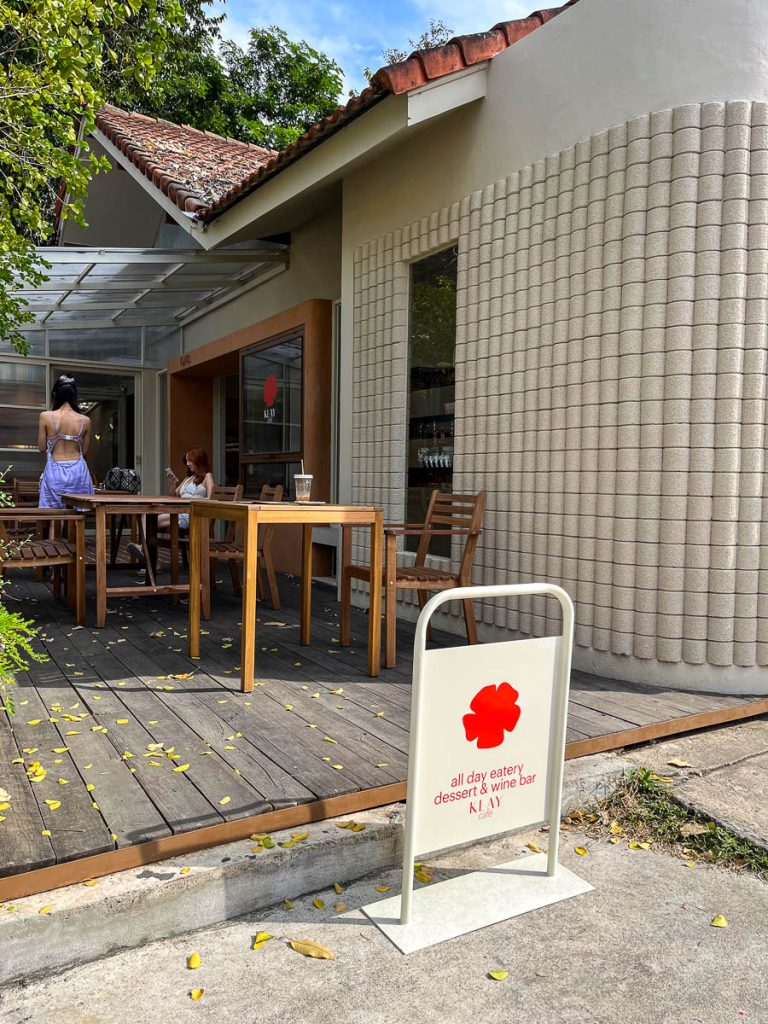 Outside at KLAY Cafe, Chiang Mai, Thailand
