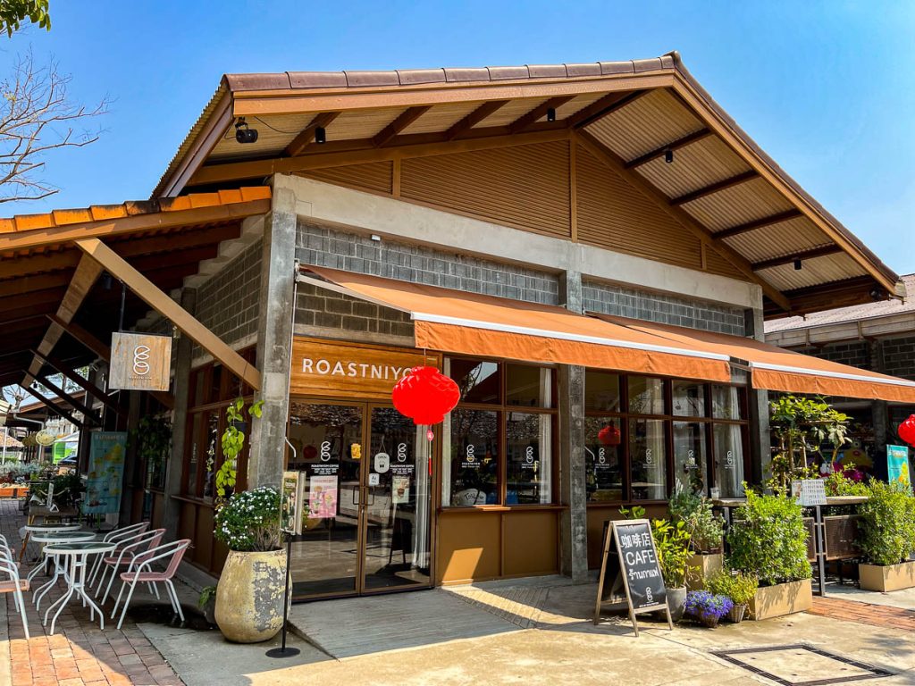 Tucked inside Jing Jai Market, Roastniyom JJ-ECO serves up solid coffee in a modern-rustic style