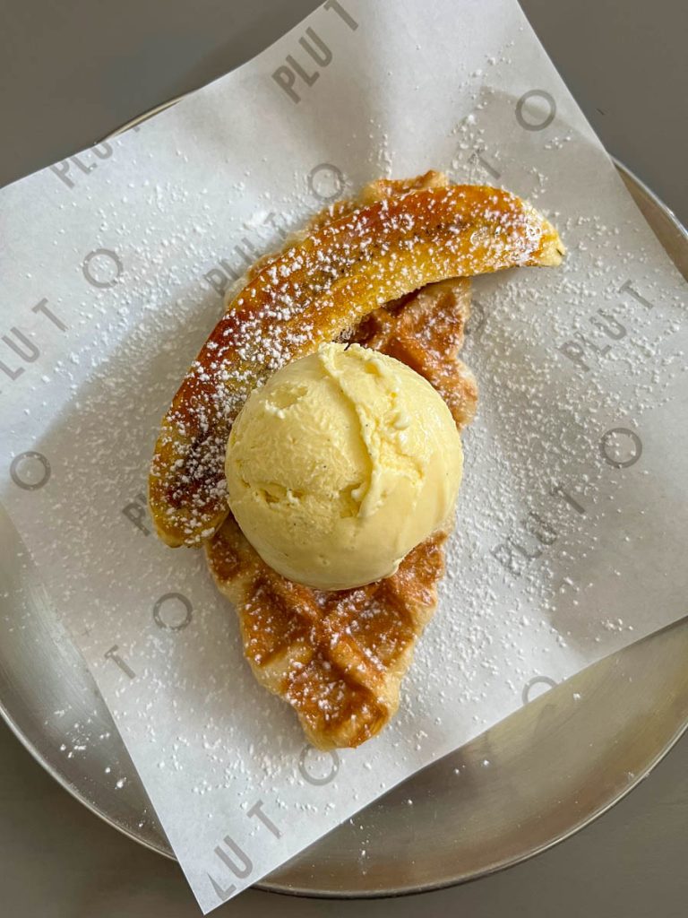 Cosmic comfort—Croffle, Banana, and Ice Cream in quiet orbit