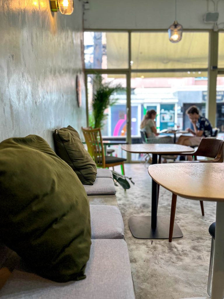 Minimalist design meets everyday comfort inside Stoic’s bright Nimman cafe