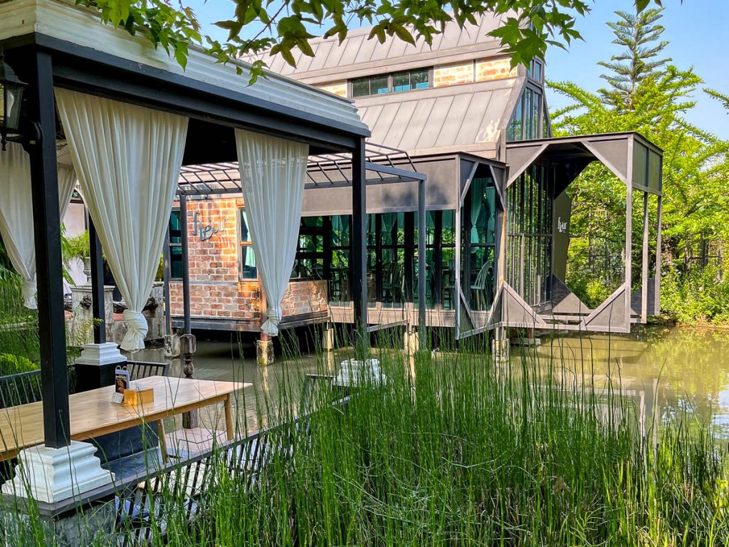 Around the Pond at Fleur Cafe &amp; Eatery, Chiang Mai, Thailand