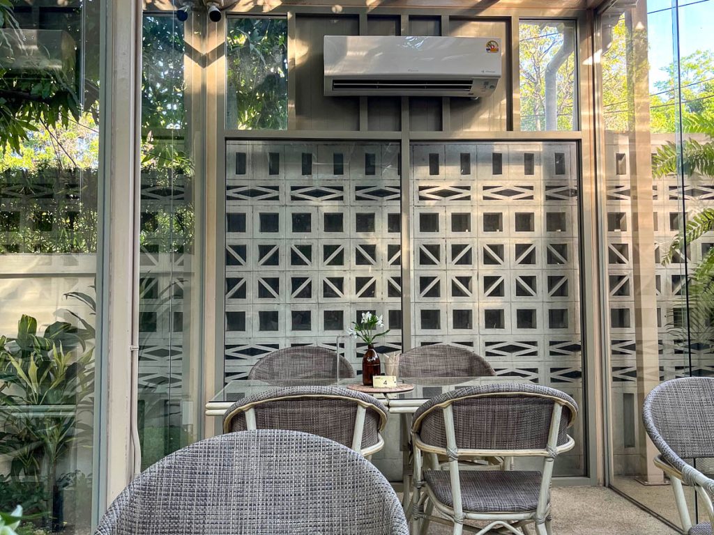 The glasshouse at LANN Cafe, Chiang Mai