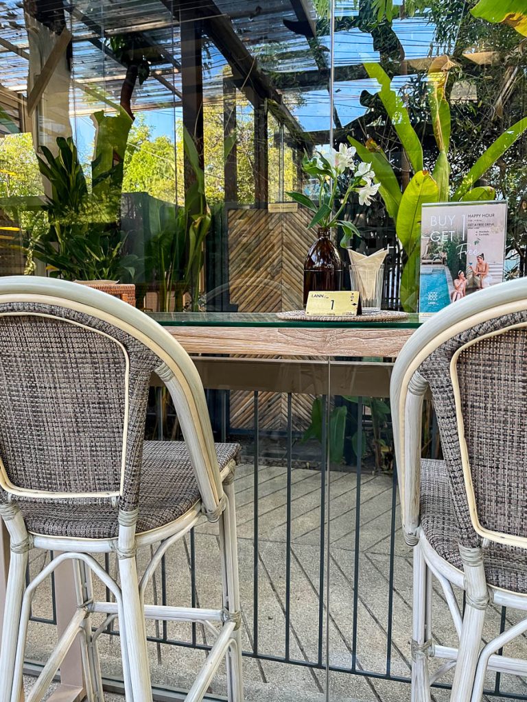 The glasshouse at LANN Cafe, Chiang Mai
