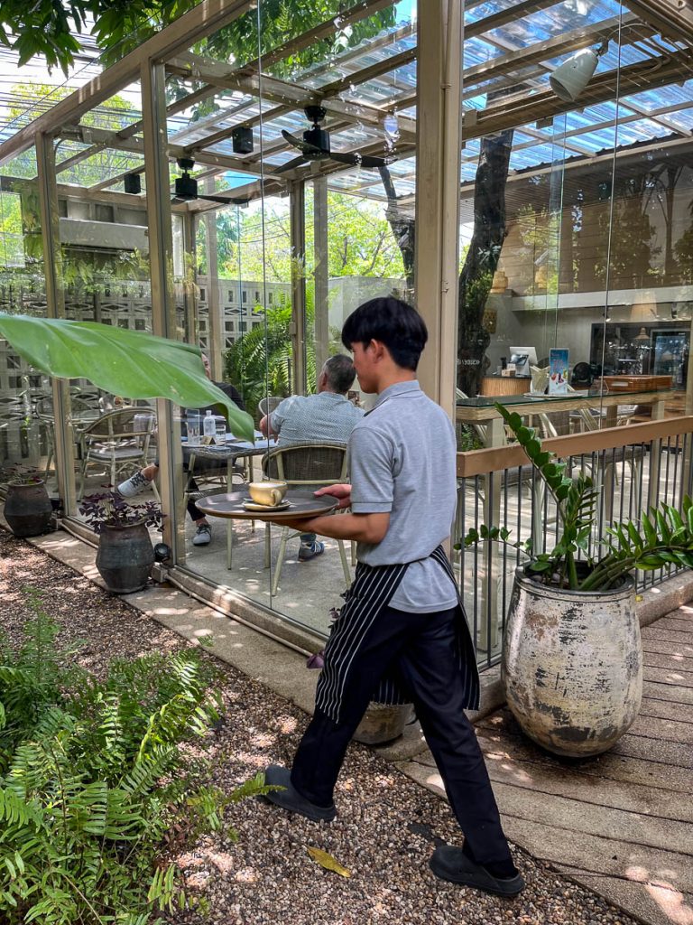 The glasshouse at LANN Cafe, Chiang Mai