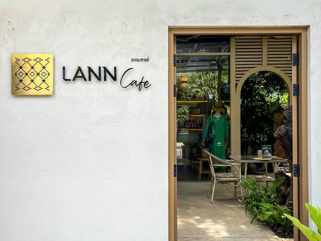 The understated entrance to LANN Cafe, just off the Old City moat