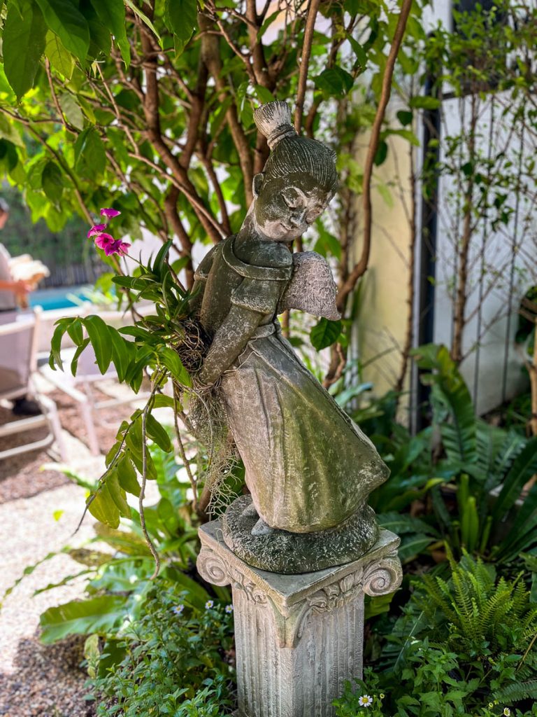 The garden at LANN Cafe, Chiang Mai, Thailand