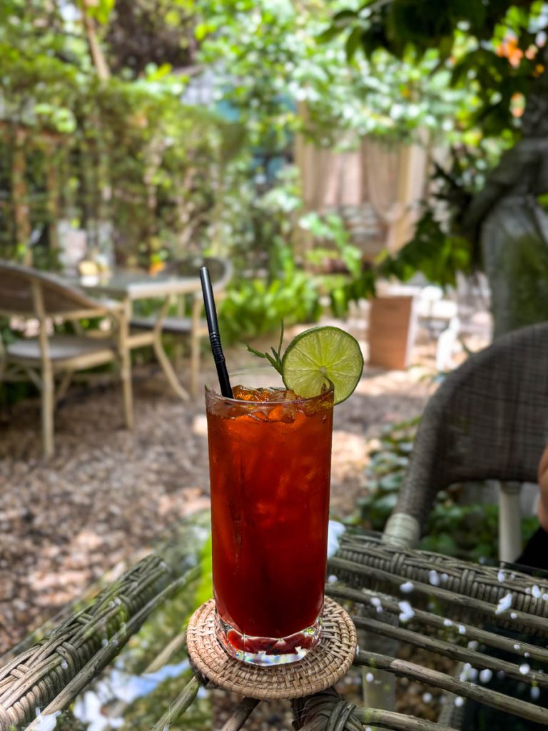 Cool, crisp, and citrusy — a perfect afternoon refresher beneath the trees at LANN Cafe