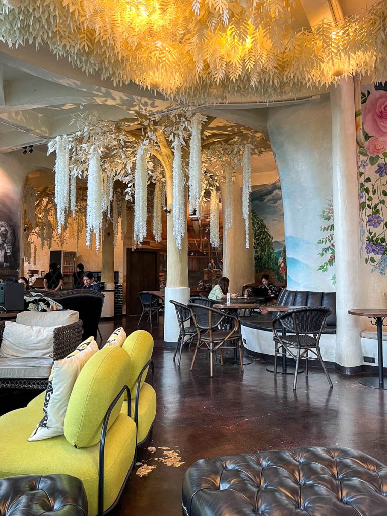 The interior of Much Room Cafe, Chiang Mai, Thailand