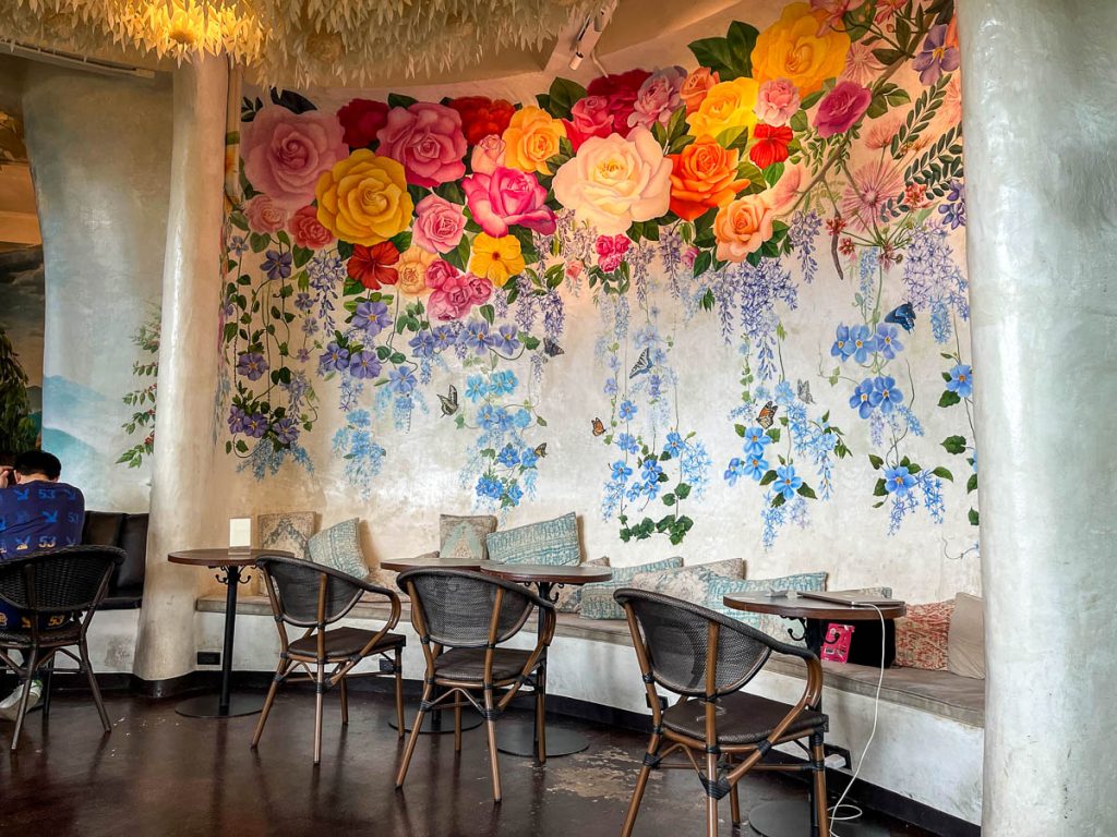 The interior of Much Room Cafe, Chiang Mai, Thailand