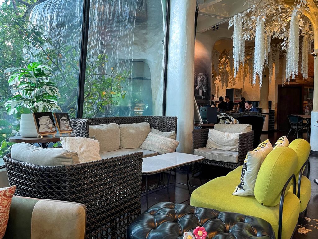 The interior of Much Room Cafe, Chiang Mai, Thailand