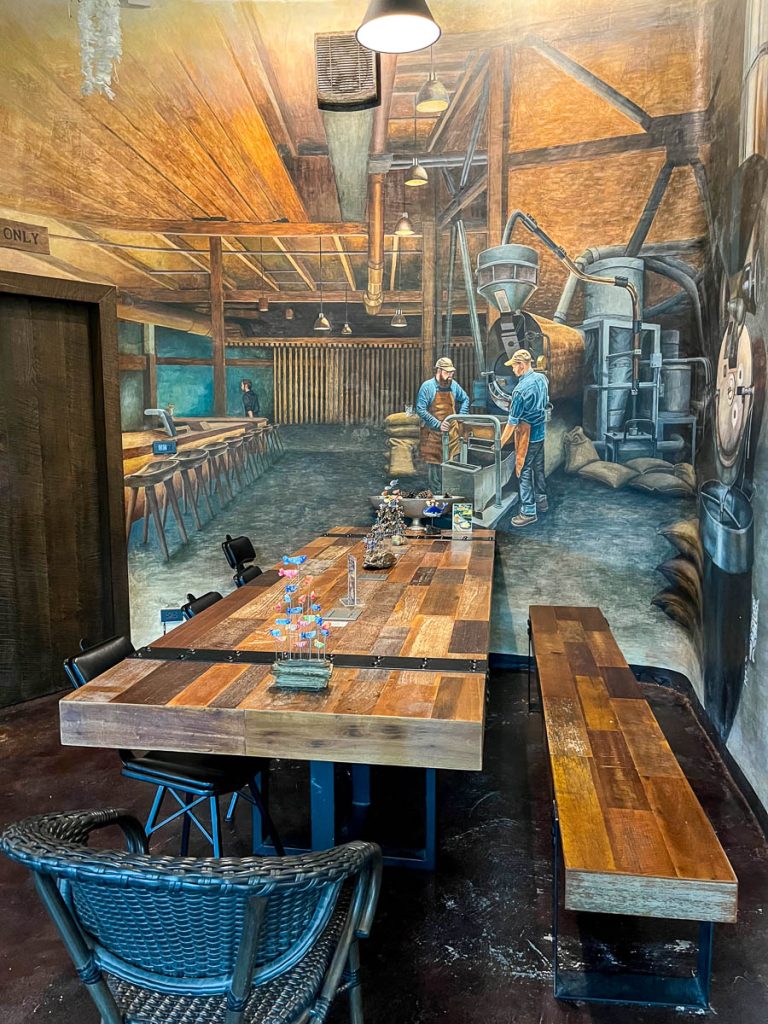 The interior of Much Room Cafe, Chiang Mai, Thailand