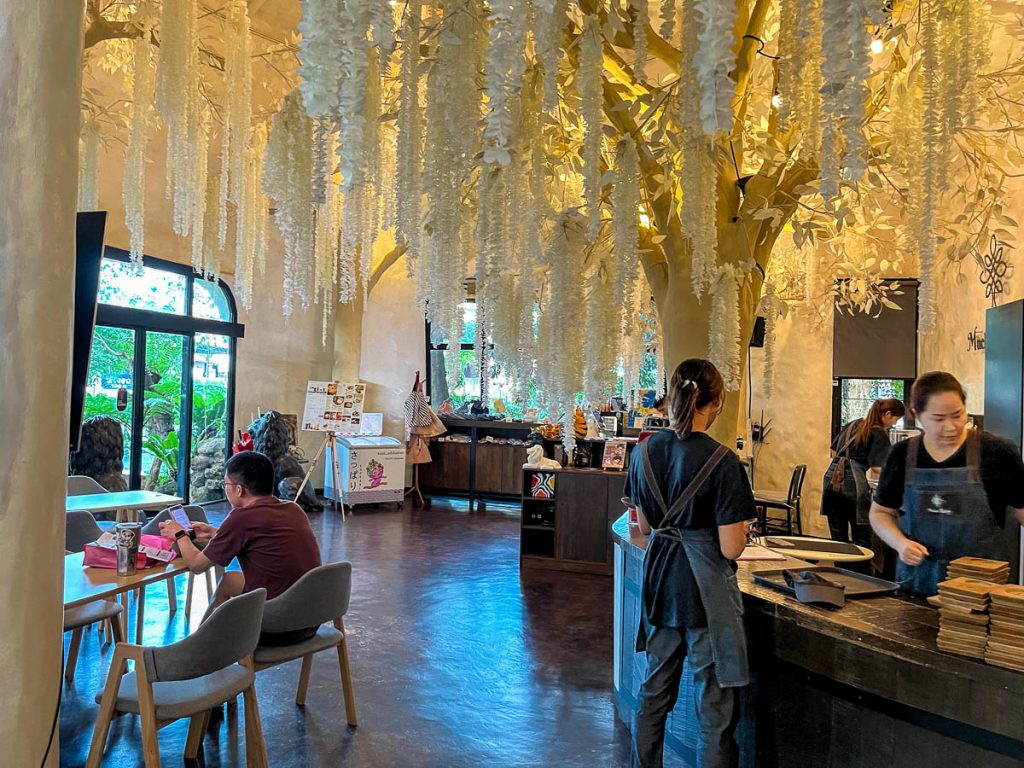 The interior of Much Room Cafe, Chiang Mai, Thailand