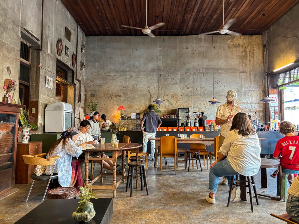 The interior of Flo Coffee Brewers, Chiang Mai, Thailand