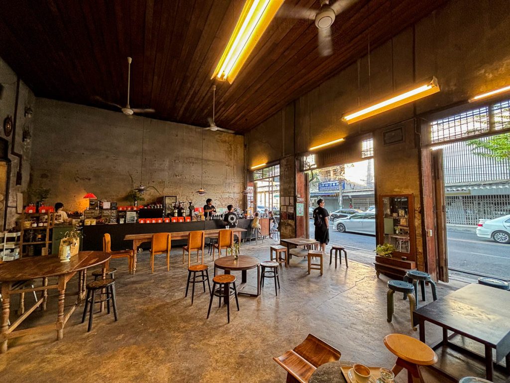 The interior of Flo Coffee Brewers, Chiang Mai, Thailand