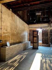 Exhibition space at HAAN Studio inside the former Lim Sakdakul Building in Chiang Mai