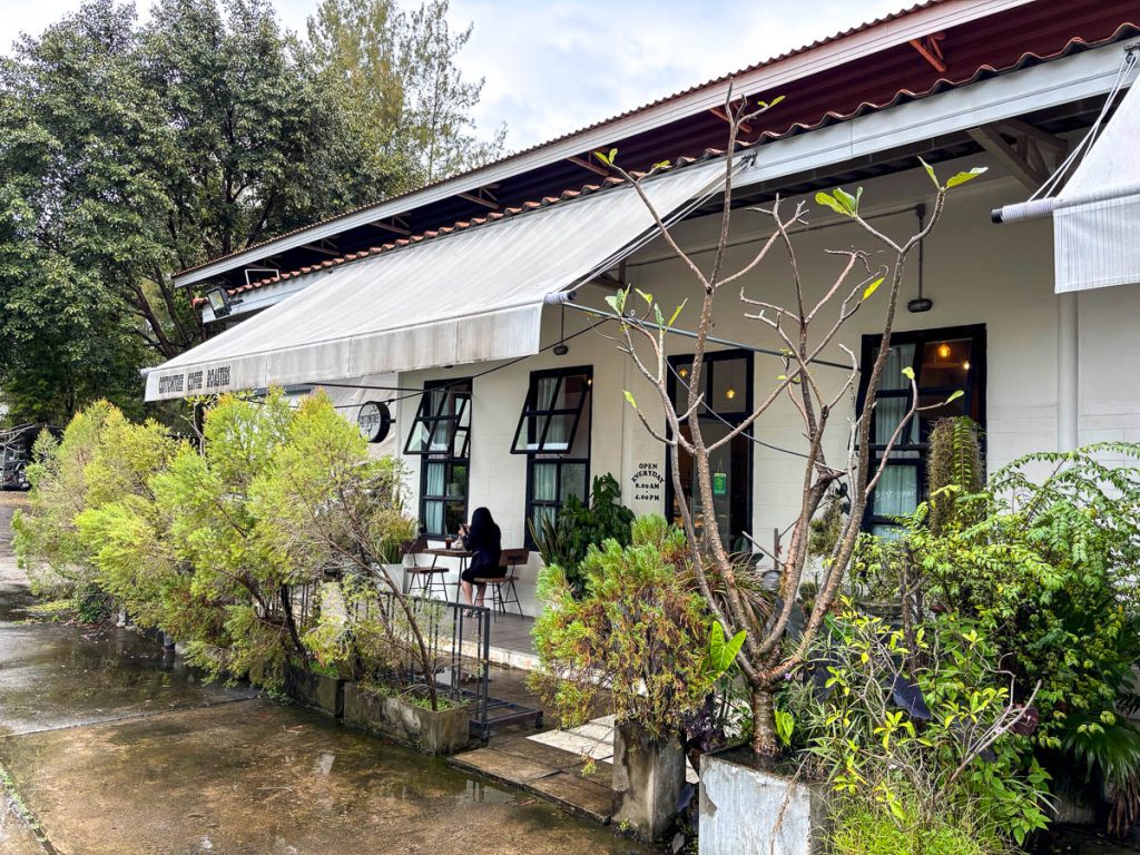 Outside at Cottontree Coffee Roasters, Chiang Mai, Thailand