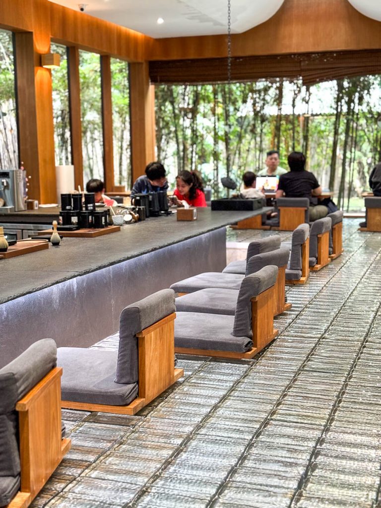Matcha slow bar at Baristro Asian Style, Chiang Mai, Thailand