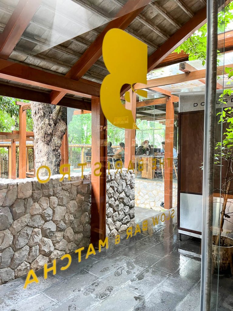 Slow bar entrance at Baristro Asian Style, Chiang Mai, Thailand