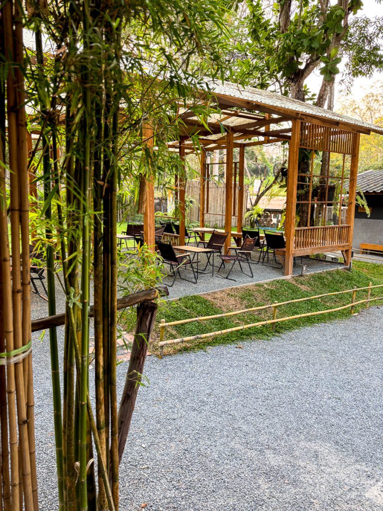 Garden zone at Baristro Asian Style, Chiang Mai, Thailand