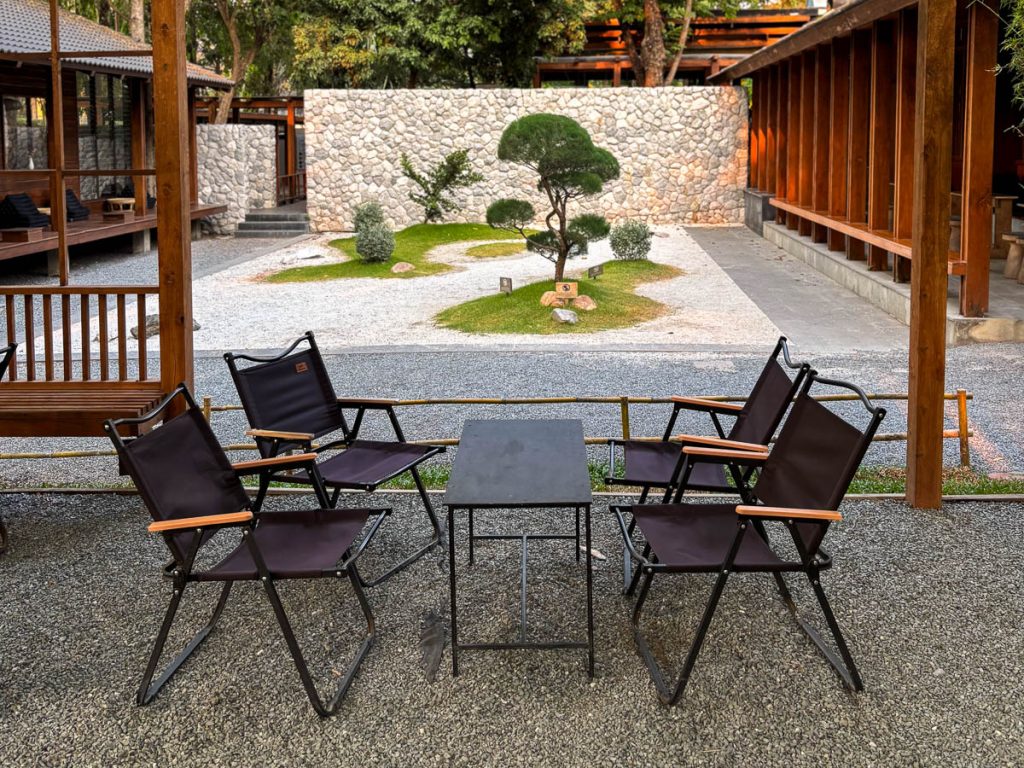 Garden zone at Baristro Asian Style, Chiang Mai, Thailand
