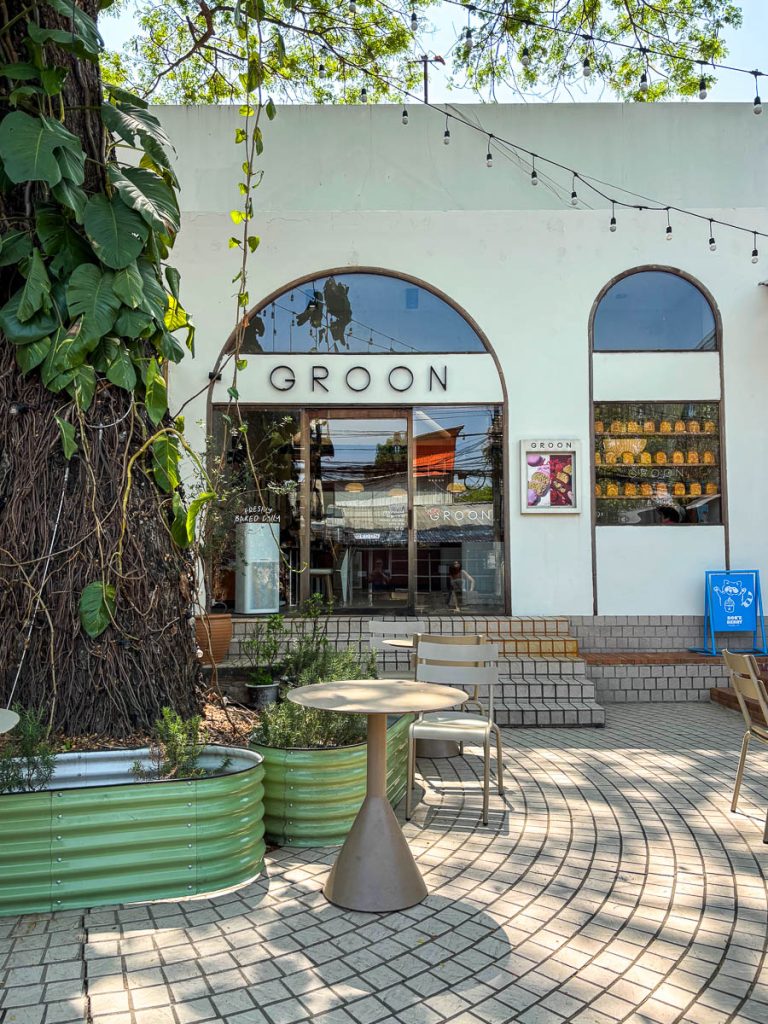 Outside at GROON Bread &amp; Brunch Cafe, Chiang Mai, Thailand