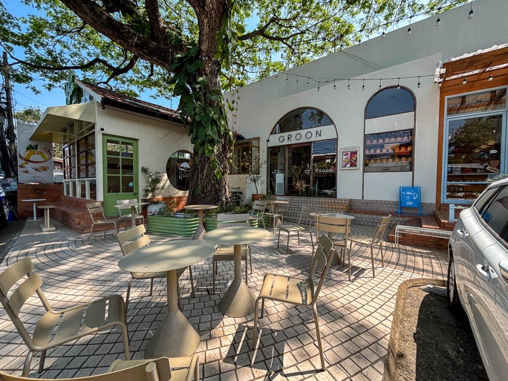 Outside at GROON Bread &amp; Brunch Cafe, Chiang Mai, Thailand