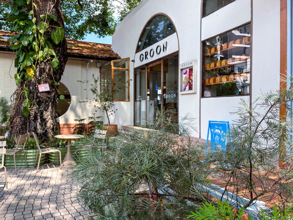 Outside at GROON Bread &amp; Brunch Cafe, Chiang Mai, Thailand